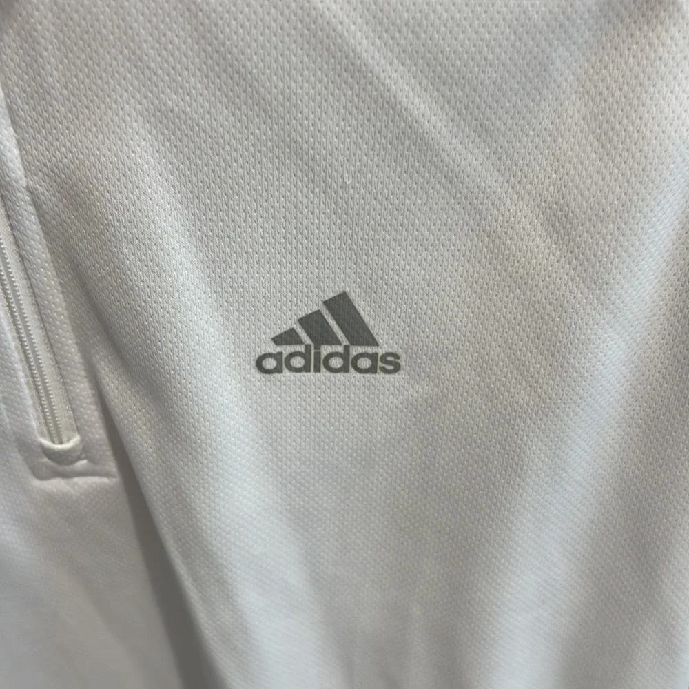 Adidas White zip Top - Picture 2 of 5
